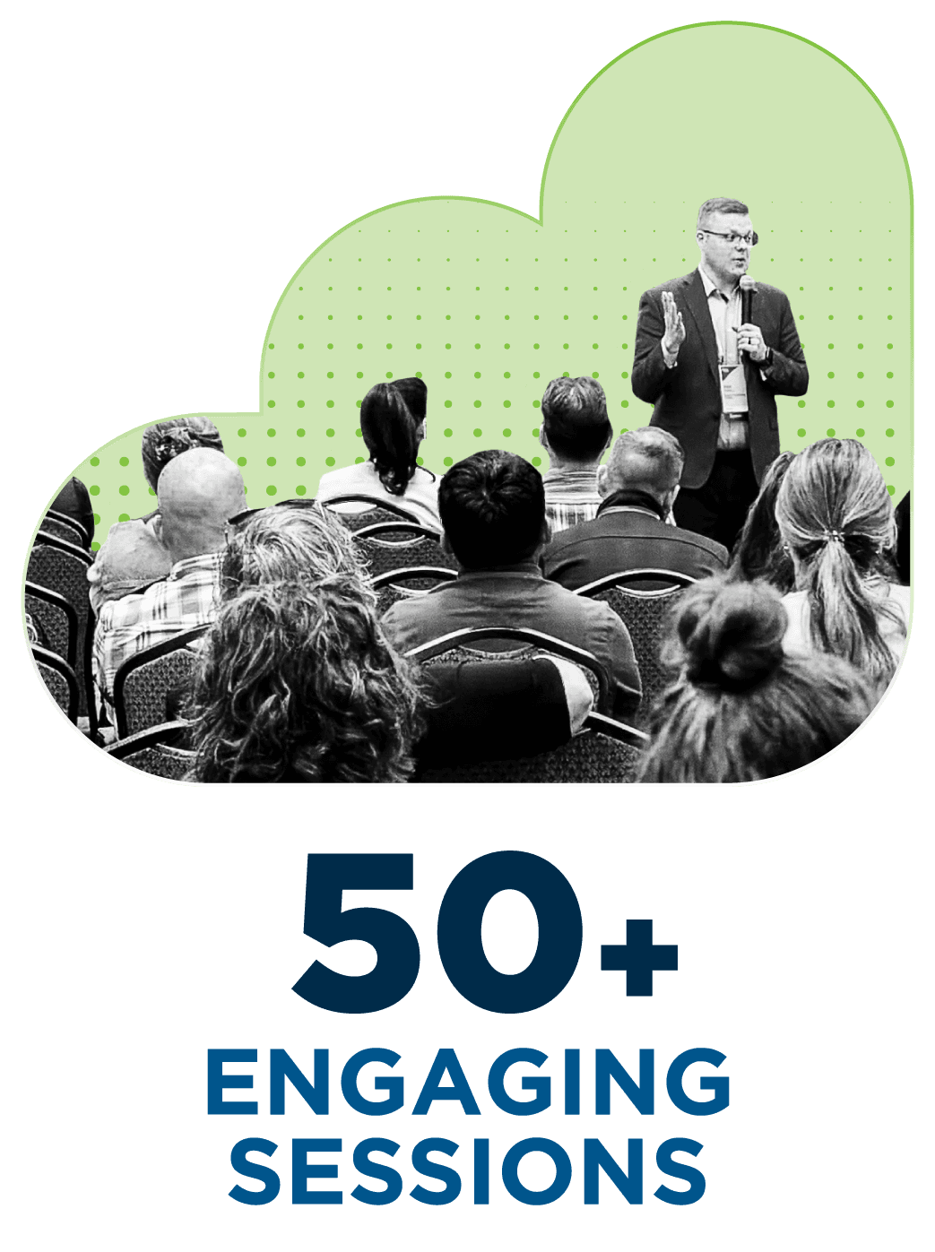 50+ Engaging Sessions Icon